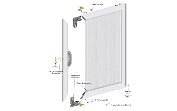 R1-1250 Series Door Screen