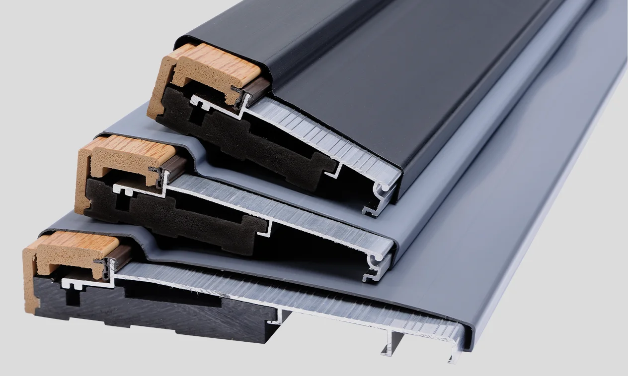 Aluminum Door Thresholds for Exterior Doors with sill covers.