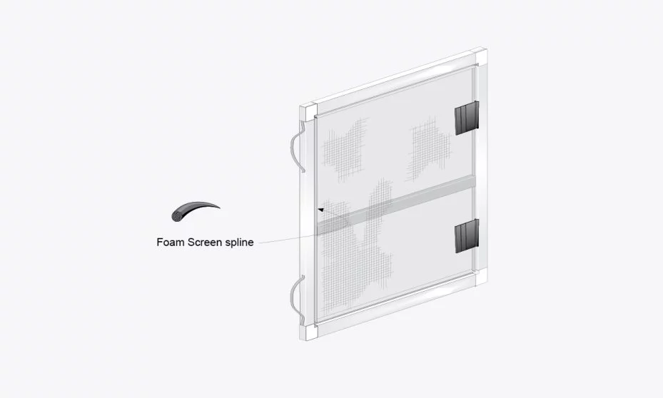 7/16" Window Screen with Spreader Bar