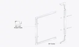 3/8" Window Screen with Plungers