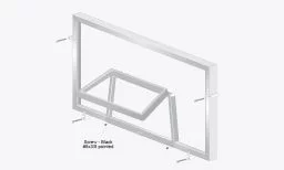 3/4" Standoff Screen with Wicket Door