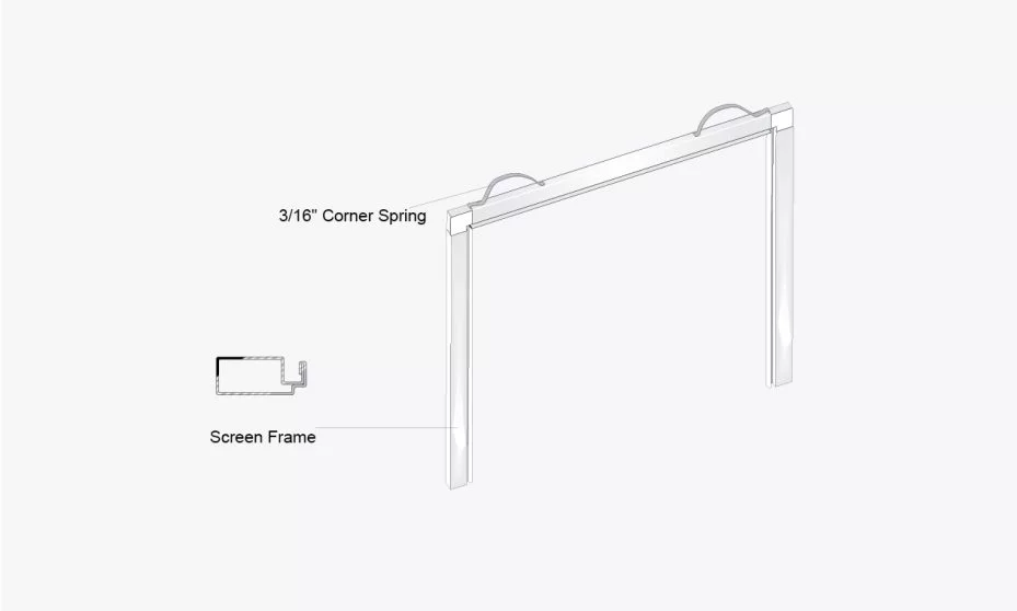 3/8" Window Screen with Lift Rail