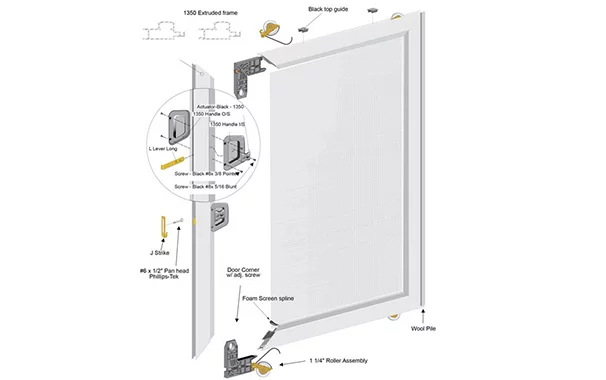 R2-1350 Door Screen