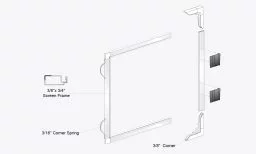 3/8” Window Screen with Springs
