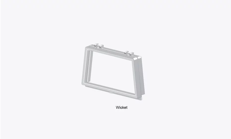 3/4" Standoff Screen with Wicket Door