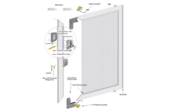 R1-900 Door Screen