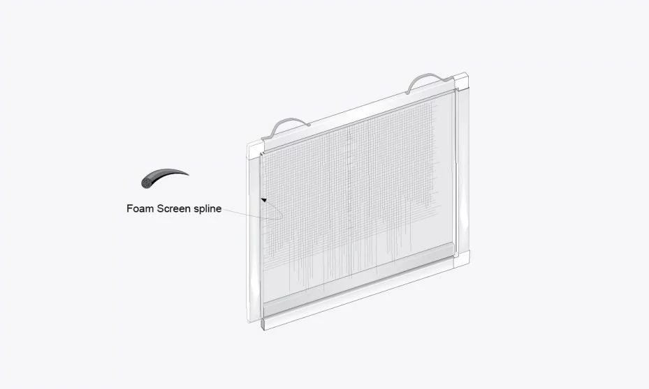 3/8" Window Screen with Lift Rail