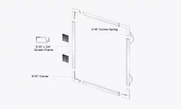 5/16" Window Screen with Springs