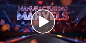 Quanex Perrysburg Manufacturing Marvels video thumbnail with the Manufacturing Marvels logo in the background and a play button centered in the middle