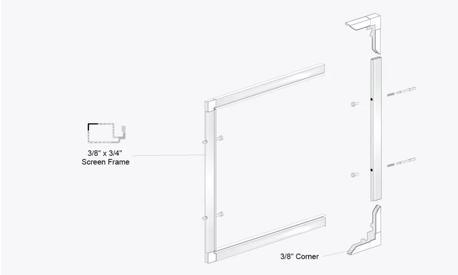 3/8" Window Screen with Plungers