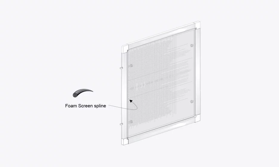 5/16" Window Screen with Springs