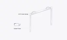 3/8" Window Screen with Lift Rail
