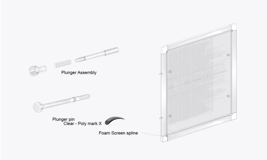 3/8" Window Screen with Plungers