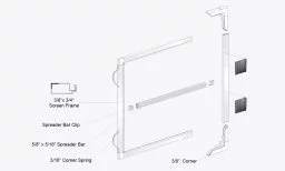 3/8" Window Screen with Spreader Bar