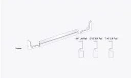 3/8" Window Screen with Lift Rail