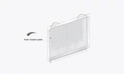 3/8" Window Screen with Lift Rail
