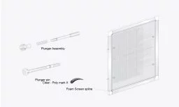 3/8" Window Screen with Plungers