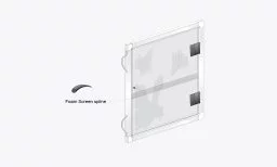 7/16" Window Screen with Spreader Bar