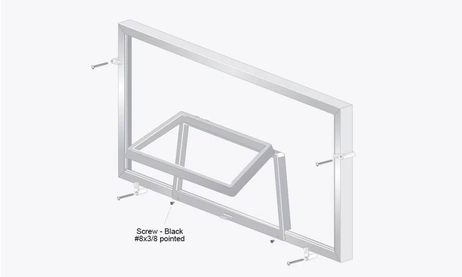 3/4" Standoff Screen with Wicket Door